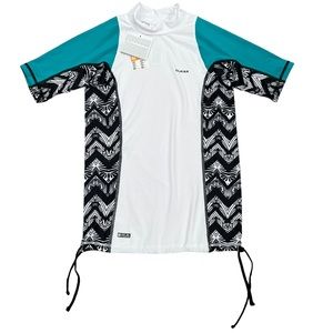 Olaian Women's Short Sleeve UPF Surfing Top Rashguad Medium NWT